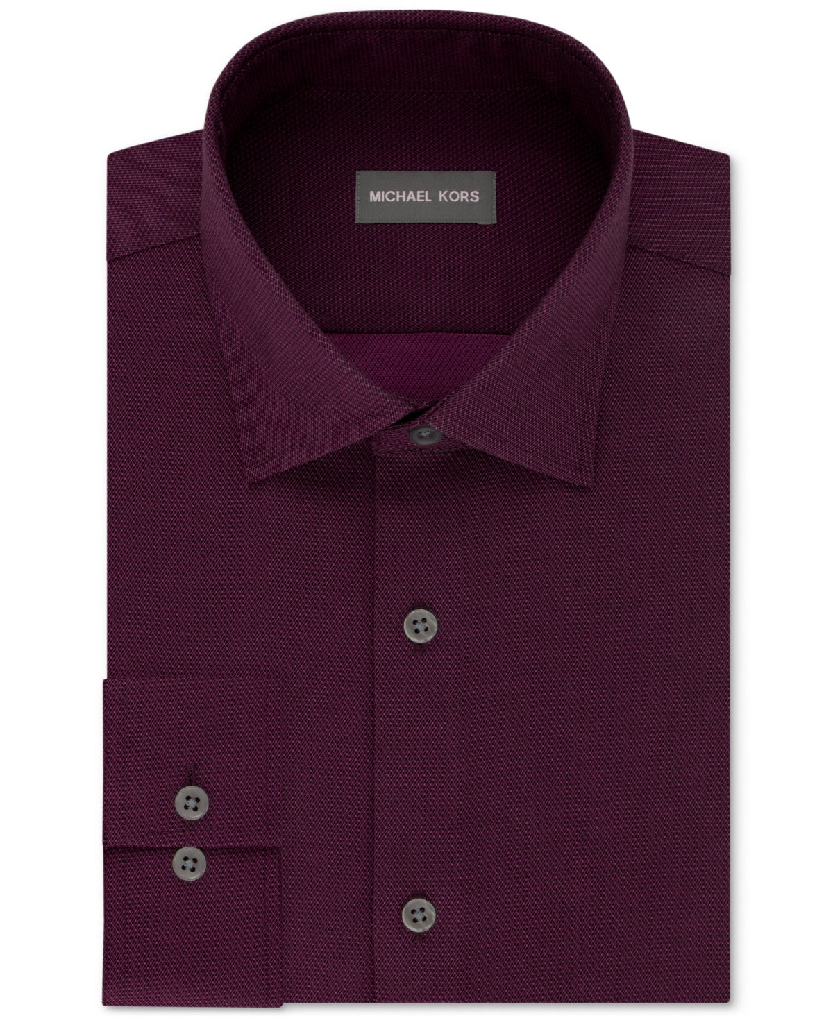 Camisa social masculina Michael Kors Fit Airsoft Stretch Non Iron Performance Solid vermelha tamanho -17x32-33