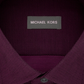 Camisa social masculina Michael Kors Fit Airsoft Stretch Non Iron Performance Solid vermelha tamanho -17x32-33