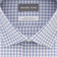 Camisa social masculina Michael Kors Classic Regular Fit, não passável, roxa, tamanho 17,5 x 34 x 35
