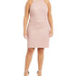Vestido feminino plus size da City Studios com decote profundo e manga comprida, cor rosa, tamanho 24W
