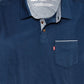 Camisa Polo Masculina Levi's Pocket Azul Médio Tamanho X-Grande