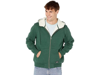 Levi's Men's Fleece Lined Zip Front Hoodie Green Size XX-Large
