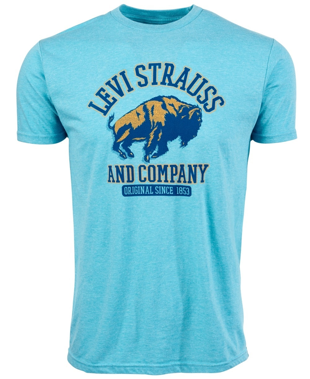 Camiseta Levi's Masculina Buffalo Graphic Azul Tamanho Médio