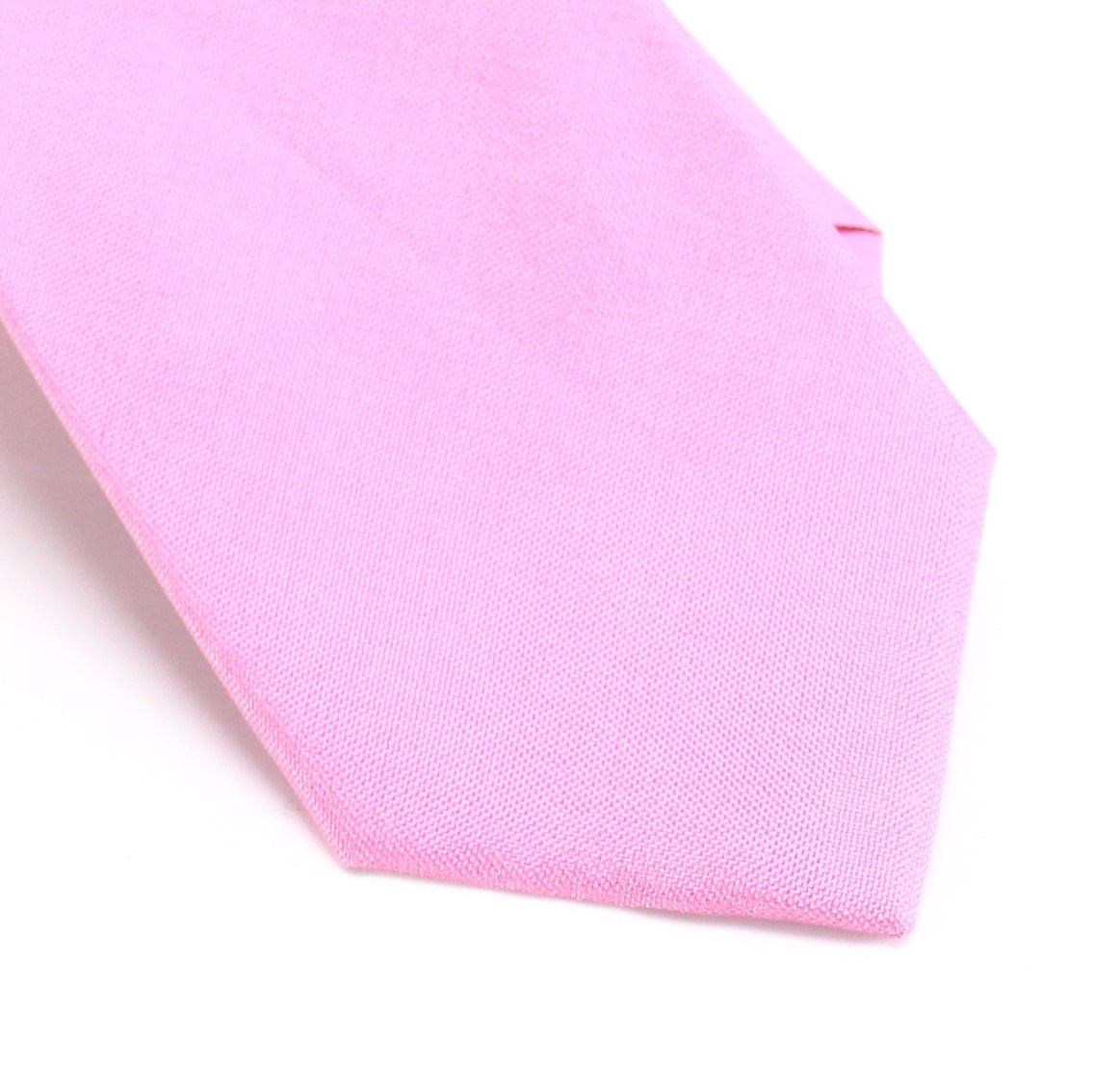 Gravata masculina Nautica, lisa, brilhante, fina, de seda, rosa, tamanho regular