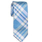 Gravata de escritório xadrez masculina Nautica, azul, tamanho regular
