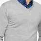 Suéter Calvin Klein Masculino de Lã Merino com Gola V Cinza Tamanho XXG