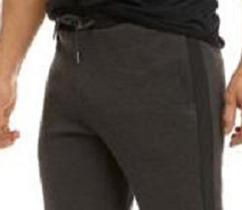 Calça de moletom masculina Calvin Klein Mixed Media, cinza, tamanho X-G