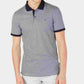 Calvin Klein Polo Masculino Interlock de Algodão Líquido com Botões Azul Tamanho P