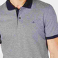Calvin Klein Polo Masculino Interlock de Algodão Líquido com Botões Azul Tamanho P