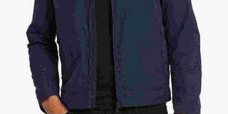 Jaqueta leve masculina Calvin Klein azul marinho tamanho extragrande