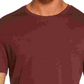 Camiseta masculina DKNY Supima Crewneck, vinho, tamanho pequeno