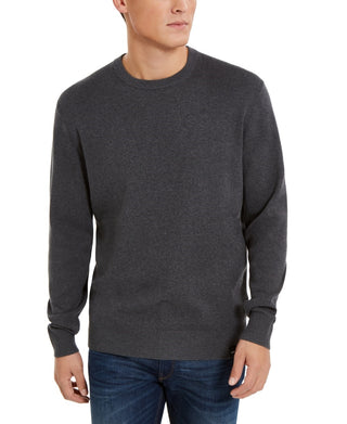 DKNY Men's Regular-Fit Crewneck Sweater Charcoal Size Small