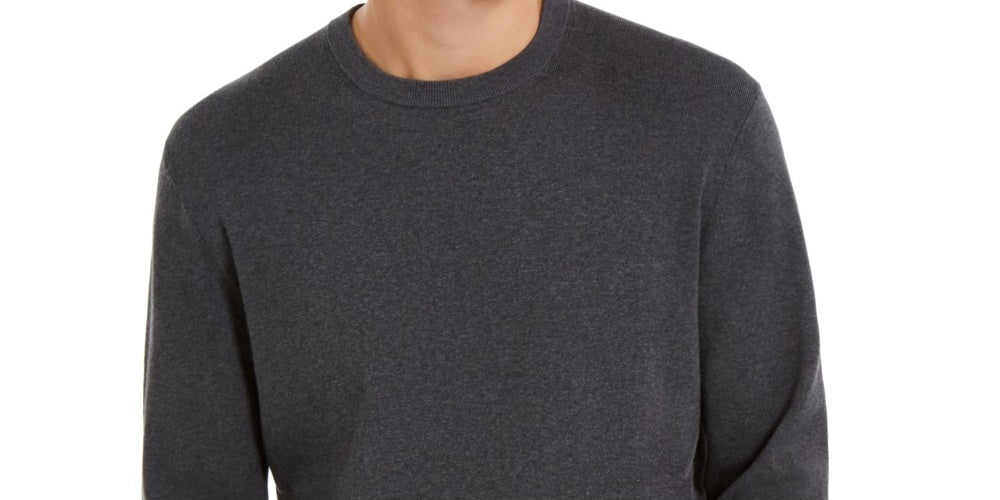 Suéter DKNY Masculino Regular Fit Crewneck Cinza Escuro Tamanho P
