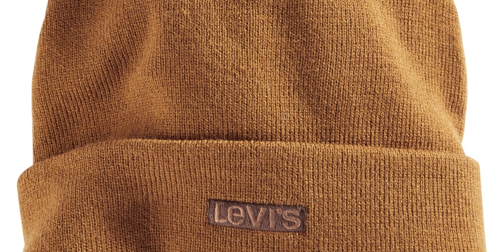 Gorro Levi's Masculino com Bordado em Tons Bege Tamanho Regular