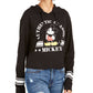 Moletom com capuz estampado Mickey Mouse da Disney Junior, preto, tamanho médio