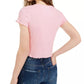 Camiseta Love Tribe Juniors Lose My Number Rosa Tamanho Grande