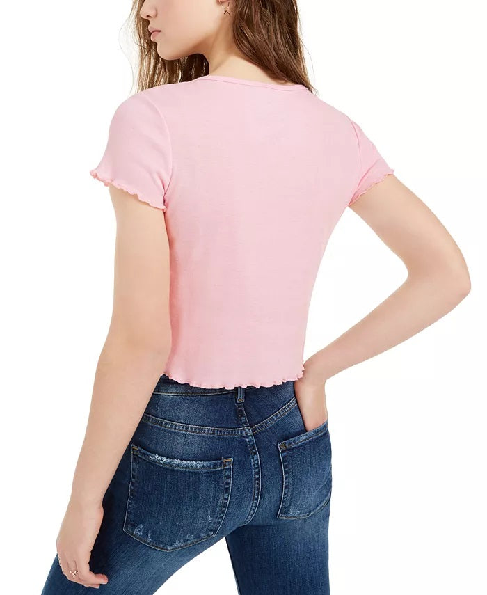 Camiseta Love Tribe Juniors Lose My Number Rosa Tamanho Médio