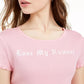 Camiseta Love Tribe Juniors Lose My Number Rosa Tamanho Médio