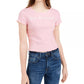 Camiseta Love Tribe Junior's Lose My Number Rosa Tamanho X-S