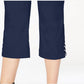 Calça Capri Plus Size Feminina JM Collection Azul Tamanho 4X