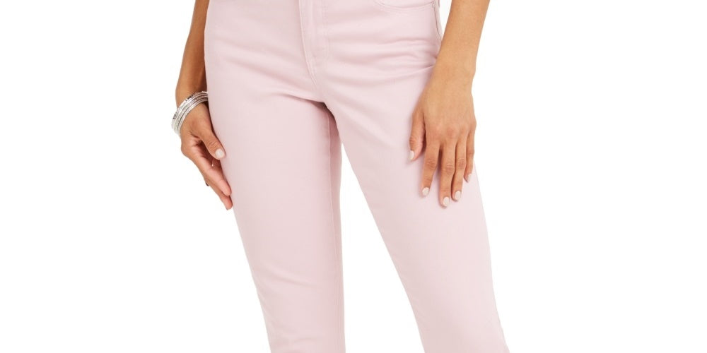 Jeans Curvy Fit Skinny Fashion Feminino Estilo &amp; Co Rosa Tamanho 8