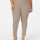 Leggings femininas plus size com costura Ponte Style &amp; Co, cinza escuro, tamanho 20W