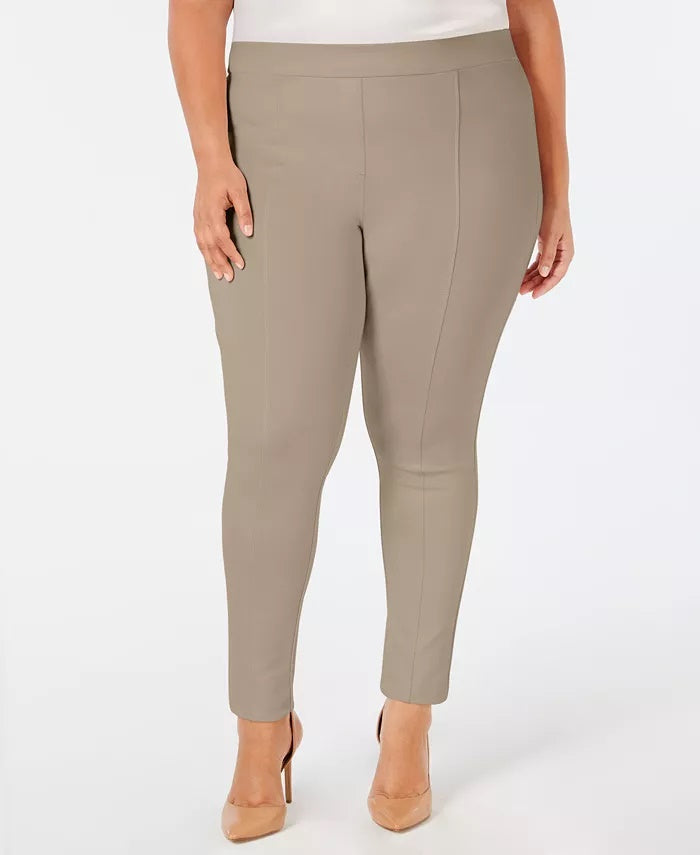 Leggings femininas plus size com costura Ponte Style &amp; Co, cinza escuro, tamanho 20W