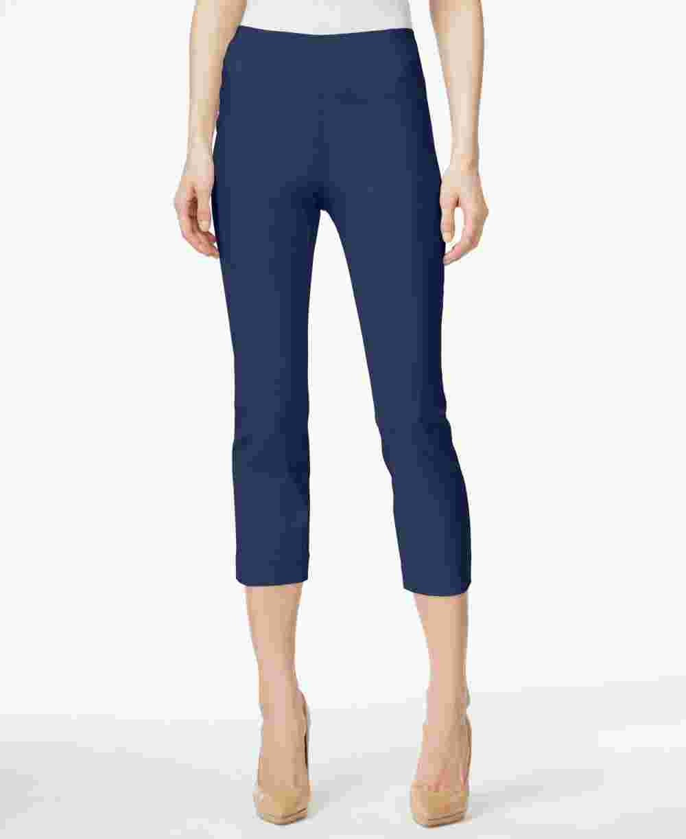 Calça Capri Feminina Estilo &amp; Co Azul Marinho Tamanho Pequeno Pequeno