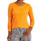 Camiseta feminina de manga comprida Charter Club Pima Cotton, dourada, tamanho XX-G
