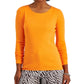 Camiseta feminina de manga comprida Charter Club Pima Cotton, dourada, tamanho XX-G