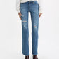 Calça jeans Levi's Curvy Bootcut-Leg feminina, azul, tamanho 33x32