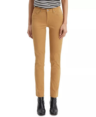 Calça jeans skinny clássica feminina Levi's marrom tamanho 18