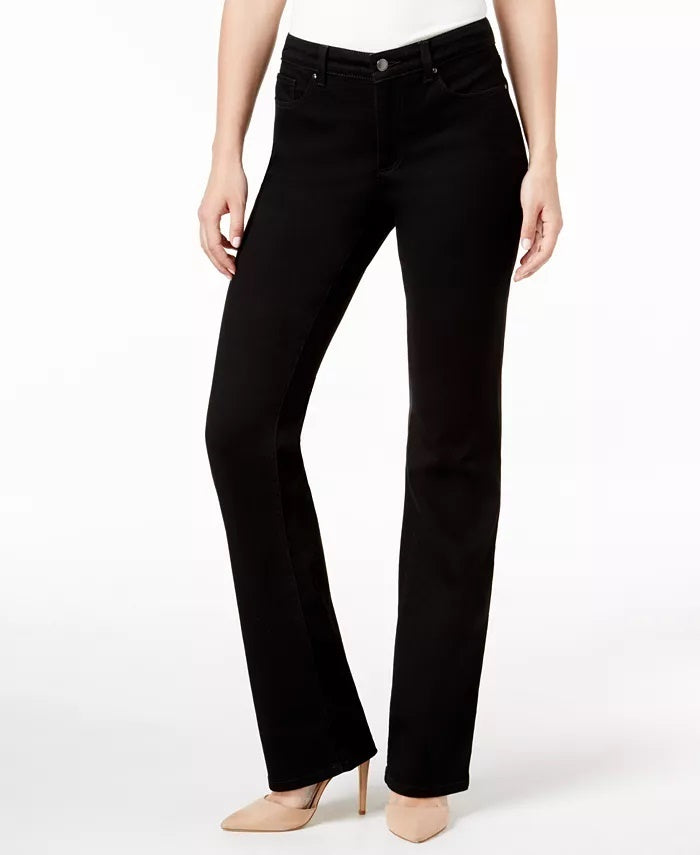 Calça jeans feminina Charter Club Prescott Tummy Control Bootcut preta tamanho 20X5