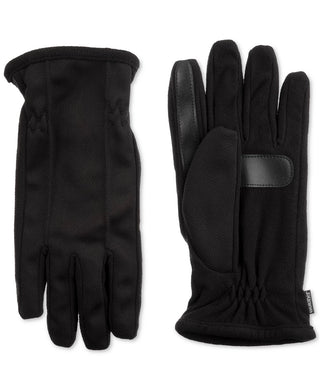 Luvas Isotoner Signature Stretch Smartouch Masculinas Pretas Tamanho Grande