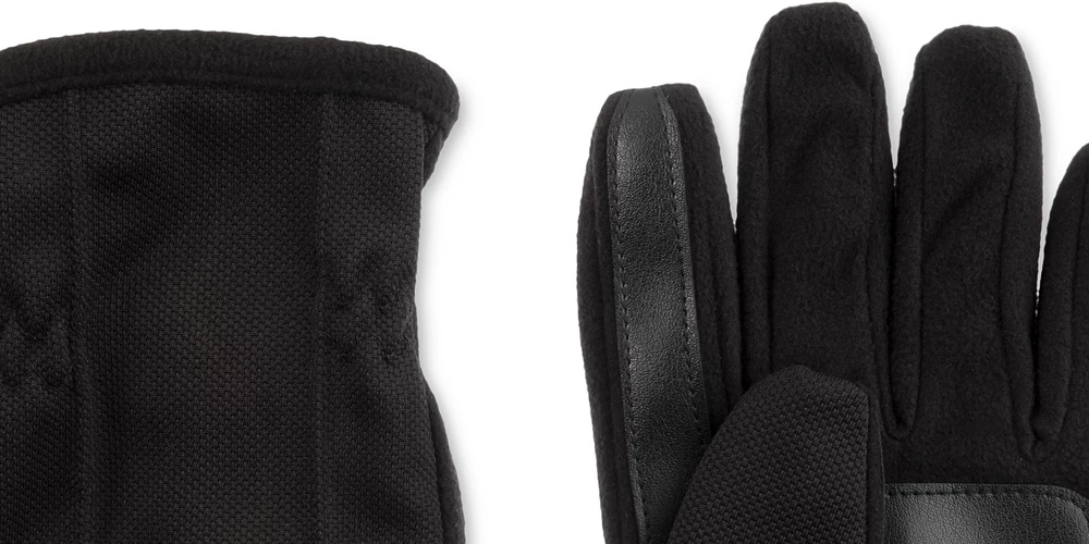 Luvas Isotoner Signature Stretch Smartouch Masculinas Pretas Tamanho Grande