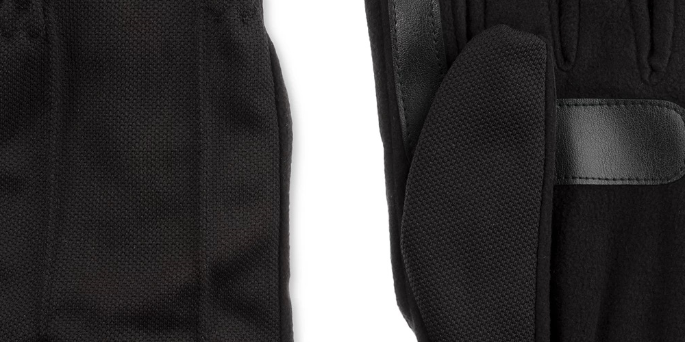 Luvas Isotoner Signature Stretch Smartouch Masculinas Pretas Tamanho Grande
