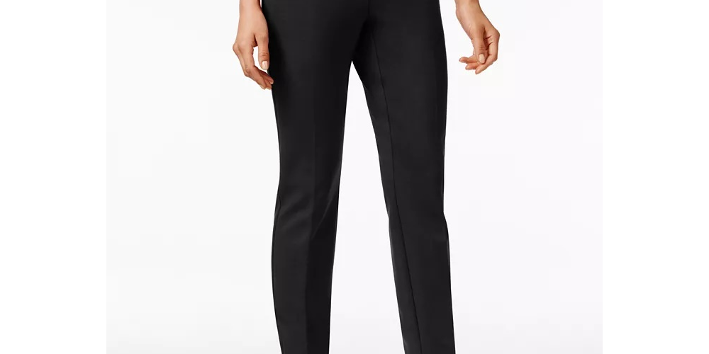 Calça skinny Hollywood feminina Alfani preta tamanho 8 pequena