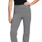 Calça feminina Cece estilo pied-de-poule de cintura alta, cinza, tamanho 2