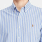 Camisa Ralph Lauren Masculina de Algodão com Botões e Ajuste Clássico Azul Tamanho P