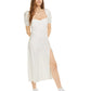 Vestido longo feminino Danielle Bernstein, branco, tamanho 0