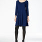 Vestido rodado feminino Style &amp; Co azul tamanho XX-grande