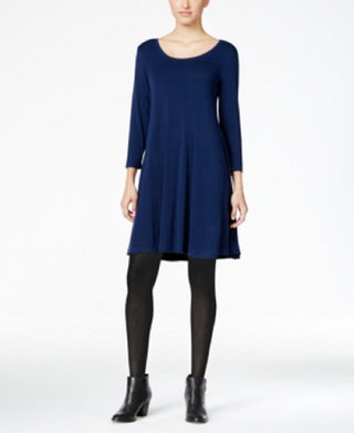 Vestido rodado feminino Style &amp; Co azul tamanho XX-grande