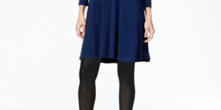 Vestido rodado feminino Style &amp; Co azul tamanho XX-grande