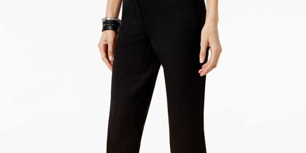 Calça curta Alfani feminina pequena preta tamanho 10 P