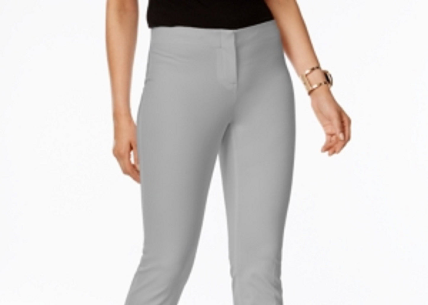 Calça Alfani Feminina Petite Cropped Cinza Tamanho 2 P