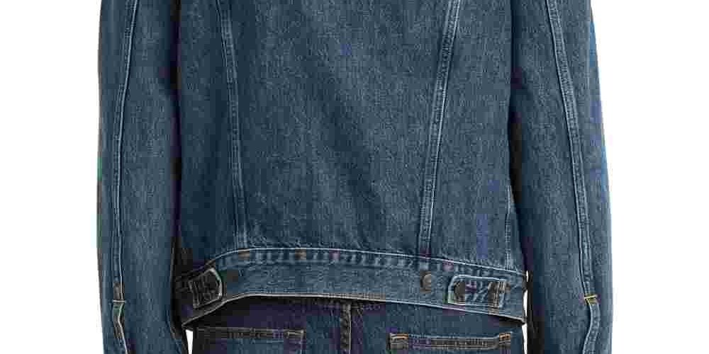 Jaqueta Trucker Jeans Levi's Masculina Chenille com Logotipo Azul Marinho Tamanho X-G