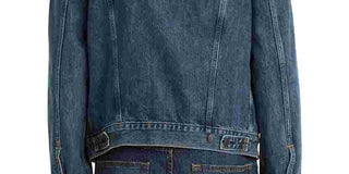 Levi's Men's Chenille Logo Denim Trucker Jacket Navy Size X-Large