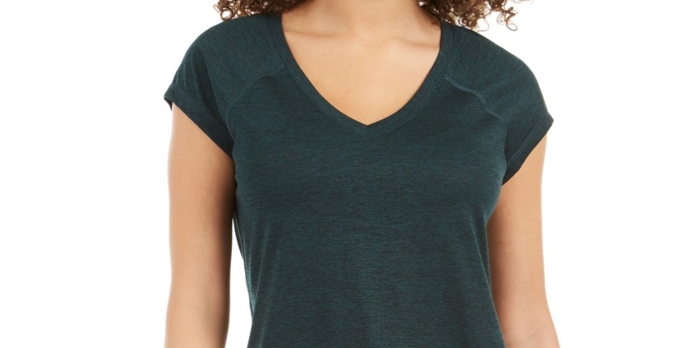 Camiseta Ideology Rapidry Heathered Performance Feminina Verde Tamanho Grande
