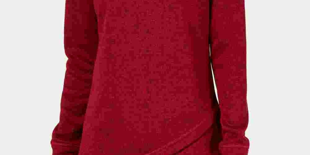 Suéter pulôver feminino Ideology com gola alta e lã, tamanho X-S