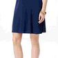 Vestido feminino estilo &amp; co, pequeno, manga curta, linha A, azul, pequeno, grande